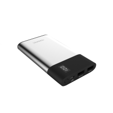 TerraTec P 80 Slim Power Bank 8000mAh - Fekete/Ezüst power bank