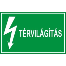  Térvilágítás - műanyag, 160*240mm információs tábla, állvány