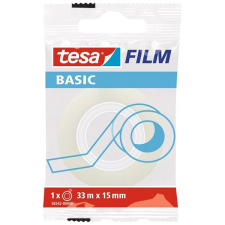 Tesa BASIC 15 mm x 33 m, átlátszó ragasztószalag és takarófólia