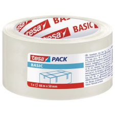 TESA Csomagolószalag, 50 mm x 66 m, TESA "Basic", átlátszó ragasztószalag