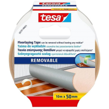 Tesa eltávolítható, megerősített, 10 m×50 mm méretű szőnyeg ragasztószalag, fehér ragasztószalag és takarófólia