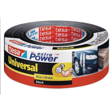 Tesa Extra Power Universal, textil, fekete, 50m:50mm ragasztószalag és takarófólia