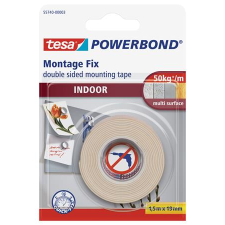 Tesa Powerbond 19mm x 1.5m Beltéri kétoldalas ragasztó - Fehér (55740-00003-02) ragasztó