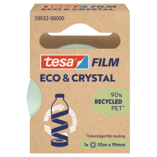 Tesa Ragasztószalag 19mmx10m irodai átlátszó újrahasznosított Tesa Eco & Crystal ragasztószalag
