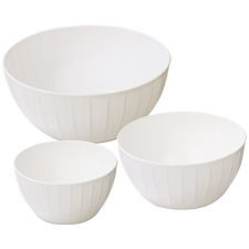  Tescoma DELÍCIA Műanyag tálkészlet, 3 db, fehér (8595028467628) tányér és evőeszköz