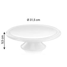 Tescoma DELÍCIA Tálaló tortaalátét ø 31 cm, porcelán konyhai eszköz