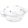 Tescoma GrandCHEF Kerek sütőedény fedővel 32 cm, üveg