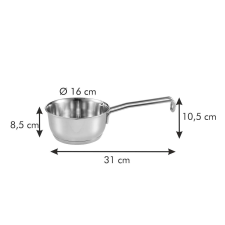 Tescoma GrandCHEF nyeles lábas ø 16 cm, 1,25 l edény