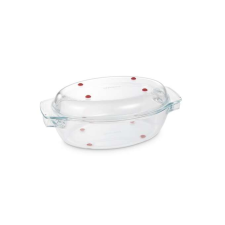Tescoma GrandCHEF ovális sütőedény fedővel 35 × 21cm, üveg edény