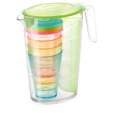 Tescoma korsó myDRINK 2,5 literes, 4 csésze cap-Ze tányér és evőeszköz