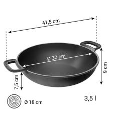 Tescoma MASSIVE Wok ø 30 cm edény