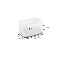 Tescoma PURITY frissen tartó doboz, fagyasztóba, 1.5 l, 3 db konyhai eszköz