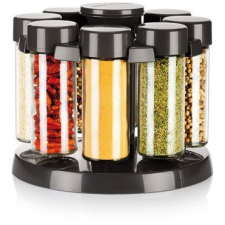 Tescoma SEASON fűszertartó forgatható állványon, 8 darab, antracit (8595028474893) papírárú, csomagoló és tárolóeszköz