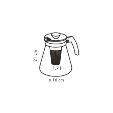 Tescoma TEO teáskanna, áztató szűrővel, 1.7 l vízforraló és teáskanna