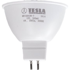 Tesla Lightning Tesla - LED izzó GU5,3 MR16, 4W, 12V, 350lm, 25 000h, 3000K meleg fehér, 100° izzó