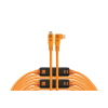 Tether Tools TetherPro Optima 10G USB-C apa - USB-C apa 90° 3.2 Adatkábel 9.4m - Narancssárga (CUC31RTG2-ORG)