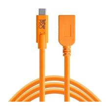 Tether Tools TetherPro USB-C apa - USB-A anya Hosszabbító kábel 4.6m - Narancs kábel és adapter