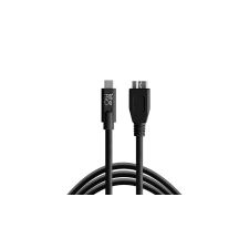 Tether Tools TetherPro USB Type C &gt; Micro-B 5pin 4.6m fekete - 288232 (CUC3315-BLK) fényképező tartozék