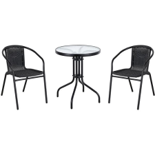 Texim BISTRO Rattan kerti bútor szett, 1+2 kerti bútor