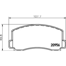 TEXTAR fékbetétkészlet, tárcsafék 2095602 autóalkatrész