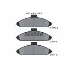 TEXTAR fékbetétkészlet, tárcsafék 2152901 autóalkatrész