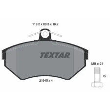 TEXTAR fékbetétkészlet, tárcsafék 2194502 autóalkatrész