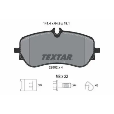 TEXTAR fékbetétkészlet, tárcsafék 2280201 autóalkatrész