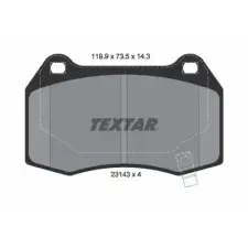 TEXTAR fékbetétkészlet, tárcsafék 2314301 fékbetét