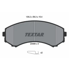 TEXTAR fékbetétkészlet, tárcsafék 2348801 autóalkatrész