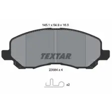 TEXTAR fékbetétkészlet, tárcsafék 2358401 fékbetét