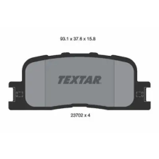 TEXTAR fékbetétkészlet, tárcsafék 2370201 fékbetét