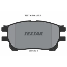 TEXTAR fékbetétkészlet, tárcsafék 2375901 autóalkatrész