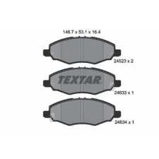 TEXTAR fékbetétkészlet, tárcsafék 2452301 fékbetét