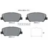 TEXTAR fékbetétkészlet, tárcsafék 2491501