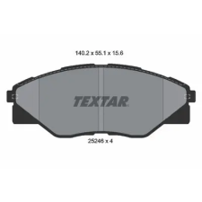 TEXTAR fékbetétkészlet, tárcsafék 2524601 fékbetét