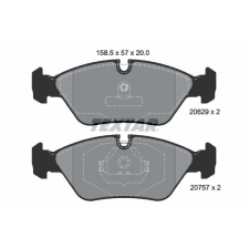 TEXTAR fékbetétkészlet, tárcsafék TEXTAR 2062902 autóalkatrész