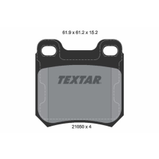 TEXTAR fékbetétkészlet, tárcsafék TEXTAR 2105002 autóalkatrész