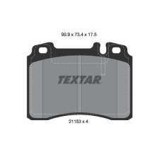 TEXTAR fékbetétkészlet, tárcsafék TEXTAR 2115307 autóalkatrész