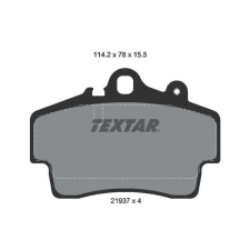 TEXTAR fékbetétkészlet, tárcsafék TEXTAR 2193702 autóalkatrész