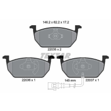 TEXTAR fékbetétkészlet, tárcsafék TEXTAR 2203501 autóalkatrész