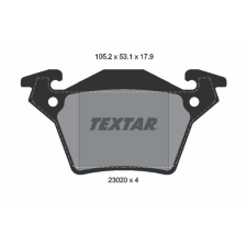 TEXTAR fékbetétkészlet, tárcsafék TEXTAR 2302001 autóalkatrész