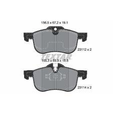 TEXTAR fékbetétkészlet, tárcsafék TEXTAR 2311203 autóalkatrész