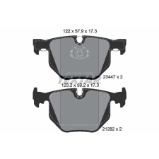 TEXTAR fékbetétkészlet, tárcsafék TEXTAR 2344702 autóalkatrész