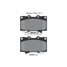 TEXTAR fékbetétkészlet, tárcsafék TEXTAR 2352402 autóalkatrész