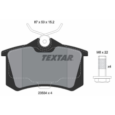 TEXTAR fékbetétkészlet, tárcsafék TEXTAR 2355401 autóalkatrész
