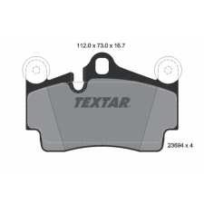 TEXTAR fékbetétkészlet, tárcsafék TEXTAR 2369402 autóalkatrész