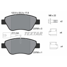 TEXTAR fékbetétkészlet, tárcsafék TEXTAR 2370502 autóalkatrész