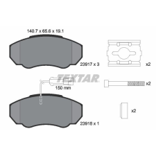 TEXTAR fékbetétkészlet, tárcsafék TEXTAR 2391701 autóalkatrész