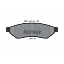 TEXTAR fékbetétkészlet, tárcsafék TEXTAR 2399401 autóalkatrész