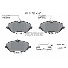 TEXTAR fékbetétkészlet, tárcsafék TEXTAR 2413303 autóalkatrész